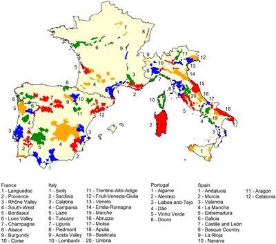 Relocation of bioclimatic suitability of Portuguese grapevine varieties under climate change scenarios
